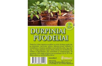 DURPINIAI PUODELIAI 8 CM 20 VNT