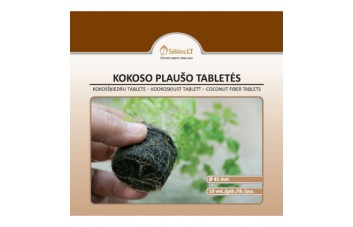 KOKOSO PLAUŠO TABLETĖS 45MM 10VNT