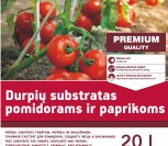 DURPIŲ SUBSTRATAS POMIDORAMS, PAPRIKOMS, BAKLAŽANAMS 20 l