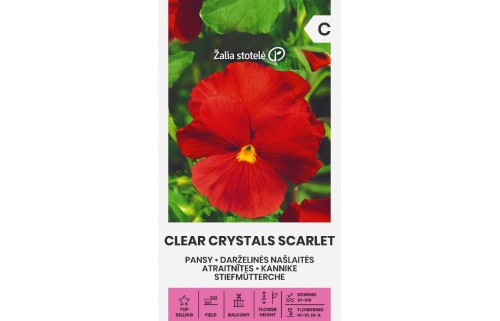 DARŽELINĖS NAŠLAITĖSCLEAR CRYSTALS SCARLET